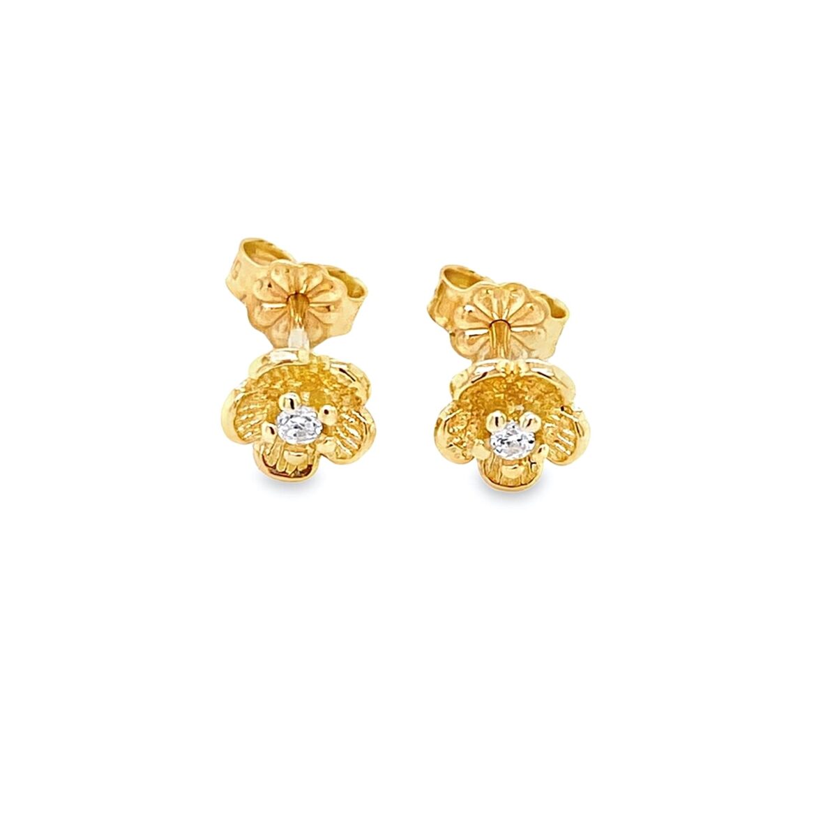 Jewellers - Σκουλαρίκια Λουλούδι με Ζιργκόν