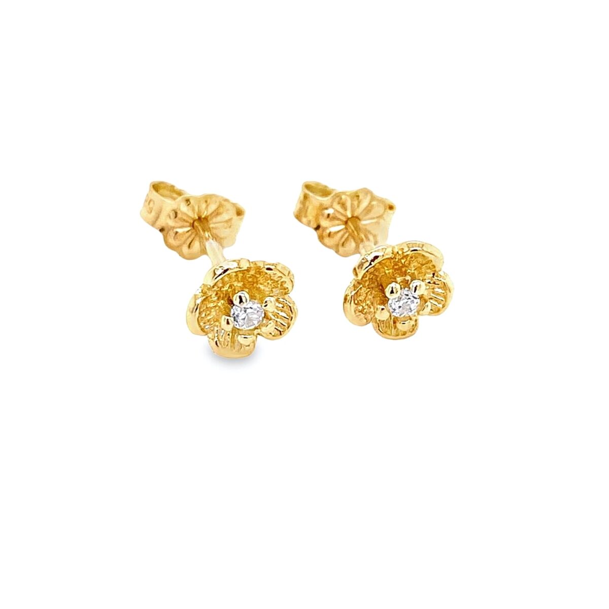 Jewellers - Σκουλαρίκια Λουλούδι με Ζιργκόν