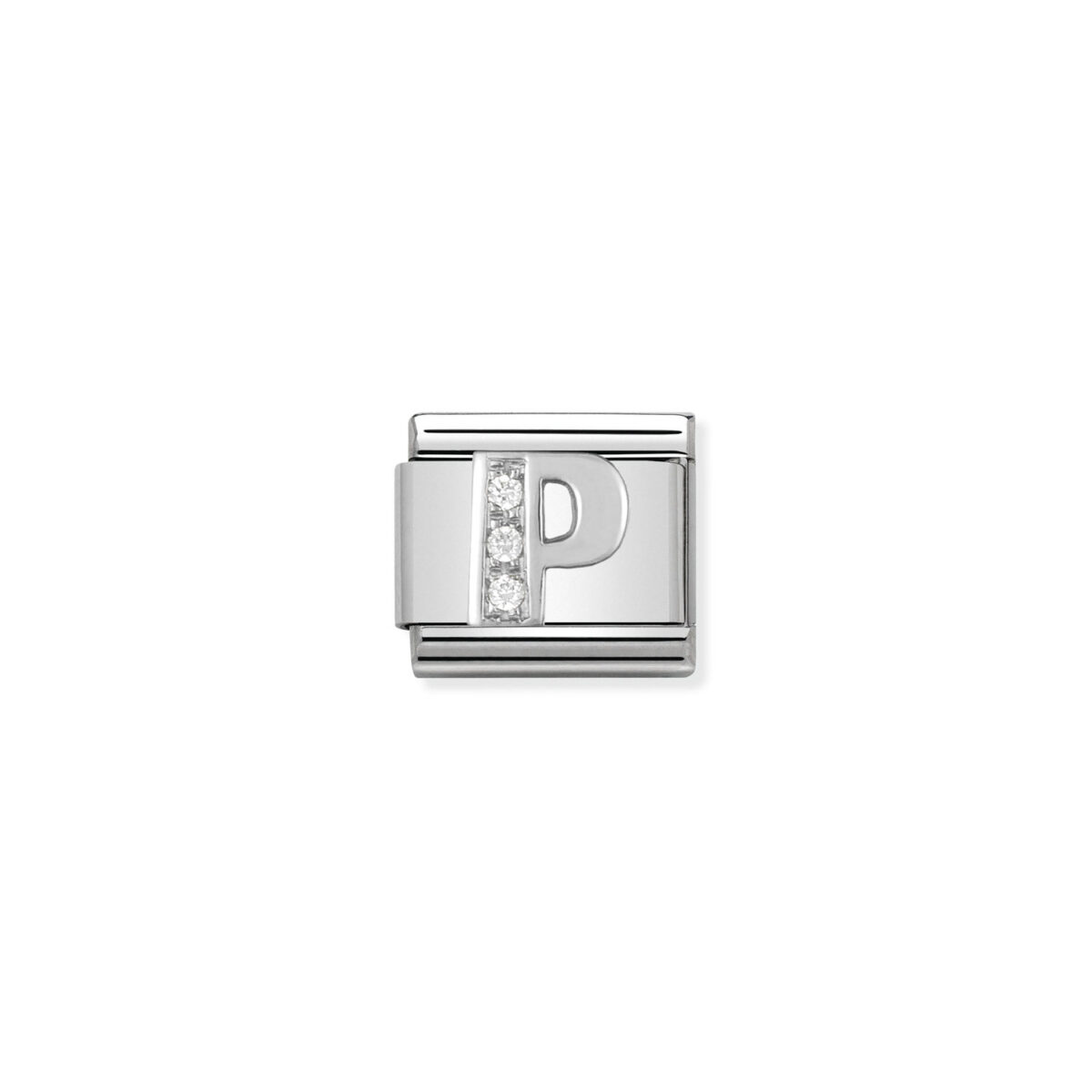 Jewellers - Nomination Composable Classic Link Letter P with CZ