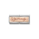 Nomination Composable Classic Unisex Link Family with Flower