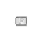 Nomination Composable Classic Unisex Link Letter F with CZ