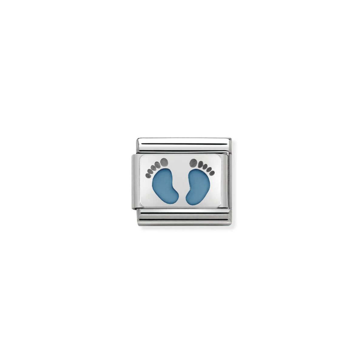 Jewellers - Nomination Composable Classic Link Light Blue Footprints