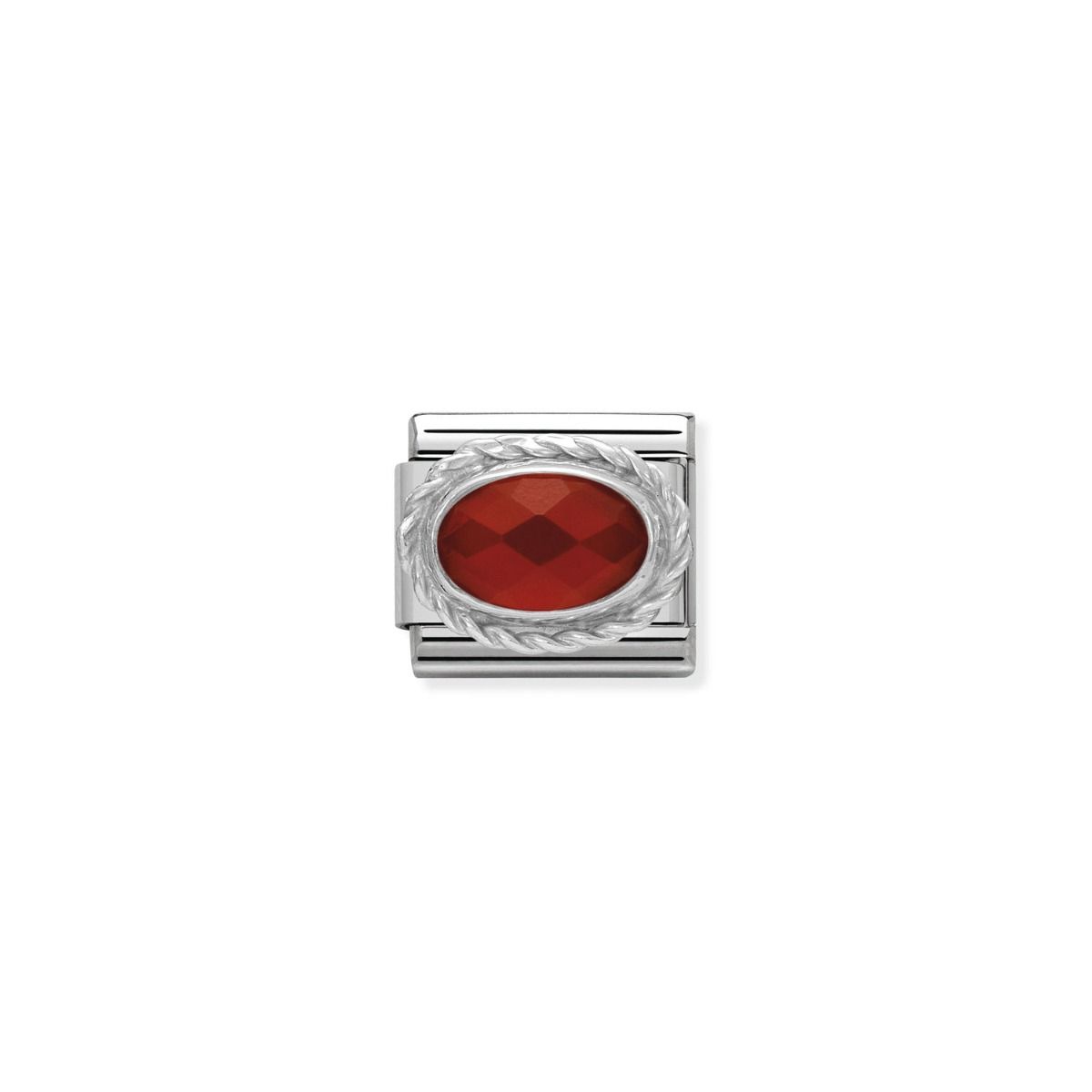 Jewellers - Nomination Composable Classic Link Faceted Red Agate
