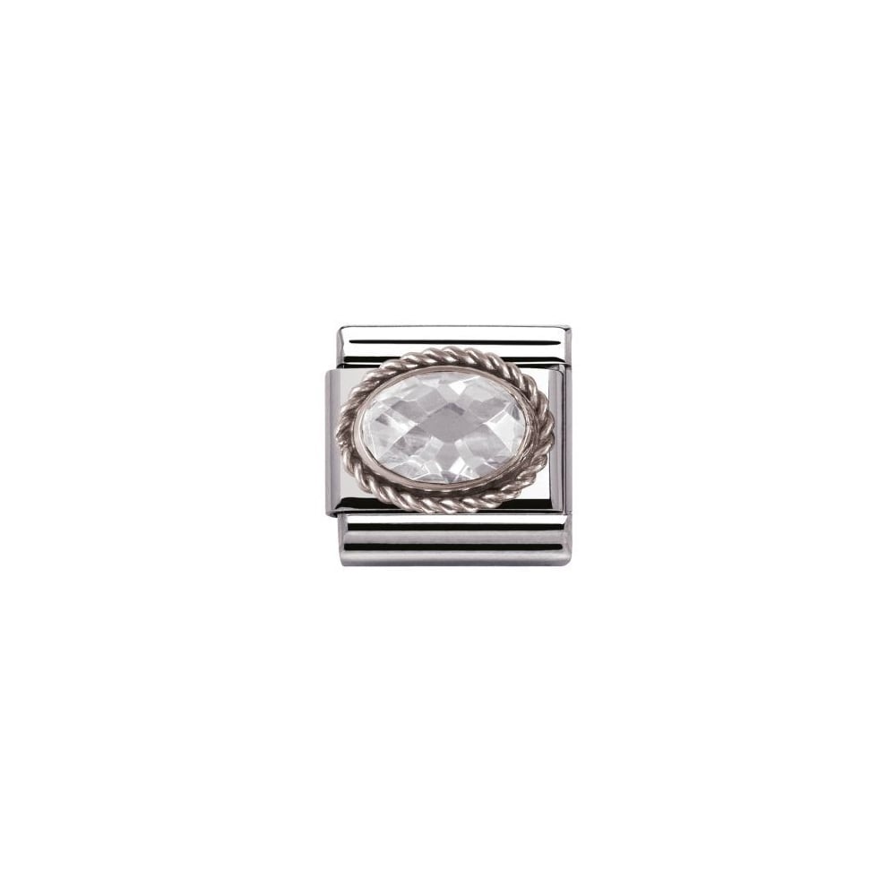 Jewellers - Nomination Composable Classic Link Oval White CZ