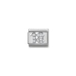 Nomination Composable Classic Link Silver Number 18