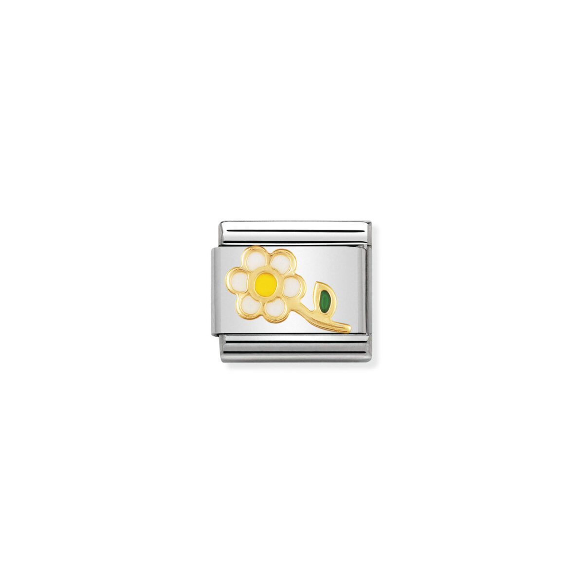 Jewellers - Nomination Composable Classic Link White and Yellow Flower