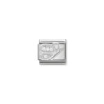 Nomination Composable Classic Link White Cubic Zirconia Butterfly