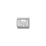 Nomination Composable Classic Link Letter W with CZ