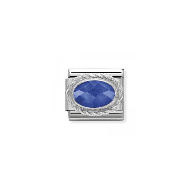 Jewellers - Nomination Composable Classic Link Oval Blue CZ