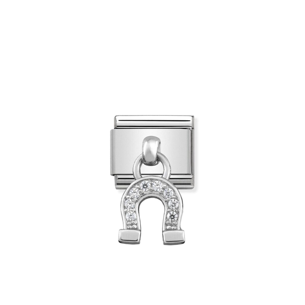Jewellers - Nomination Composable Classic Link Cubic Zirconia Horseshoe