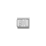 Nomination Composable Classic Link Letter M with CZ