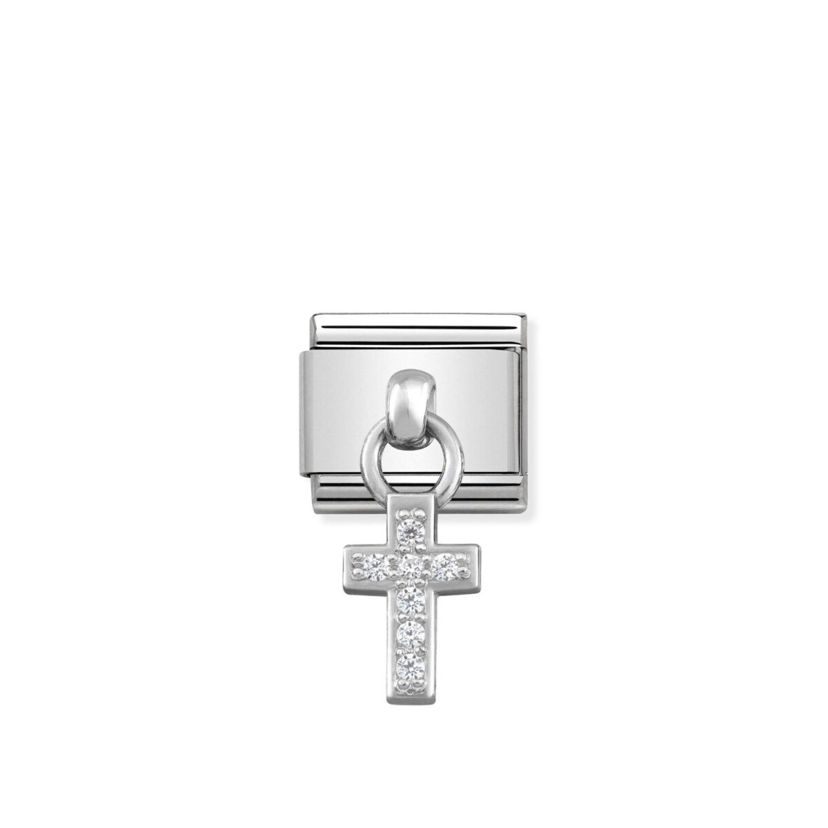 Jewellers - Nomination Composable Classic Link Cubic Zirconia Cross