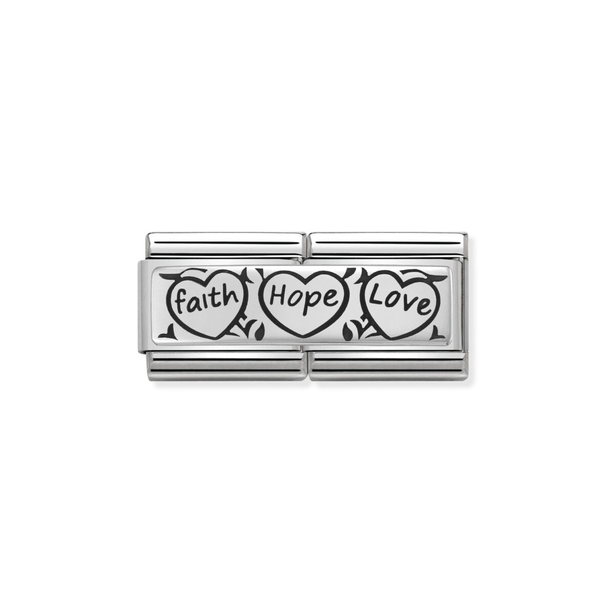 Jewellers - Nomination Composable Classic Link Faith Hope Love double link
