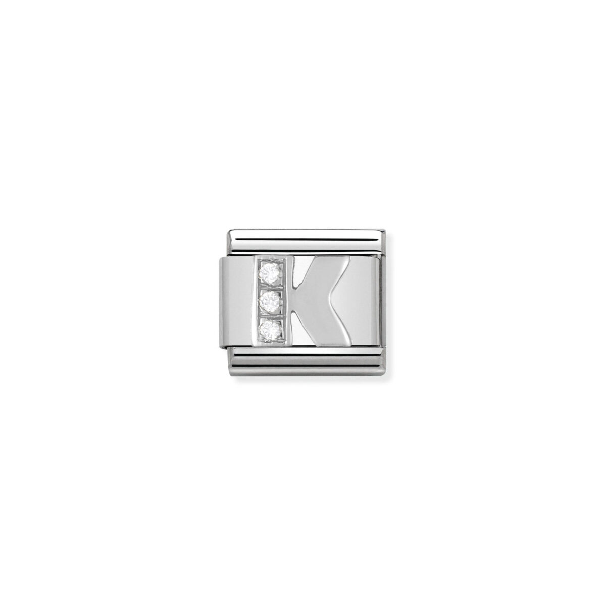 Jewellers - Nomination Composable Classic Link Letter K with CZ