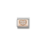 Nomination Composable Classic Link Heart with CZ