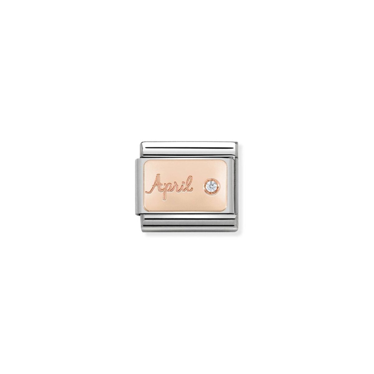 Jewellers - Nomination Composable Classic Link April Diamond