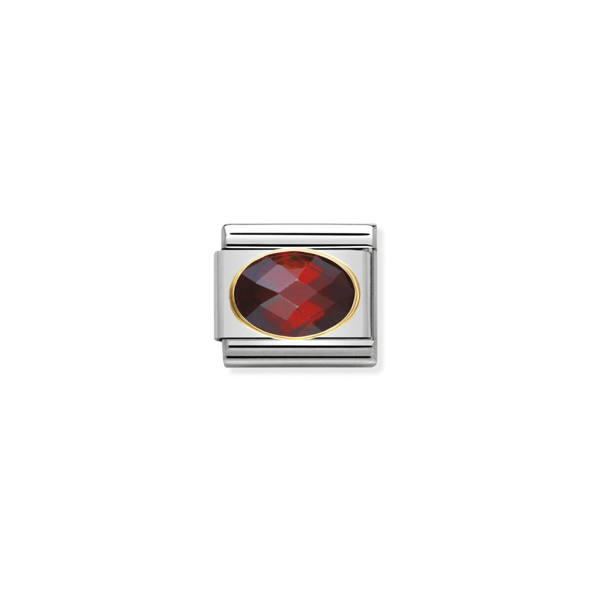 Jewellers - Nomination Composable Classic Link Oval Faceted Red CZ