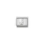 Nomination Composable Classic Link Letter J with CZ