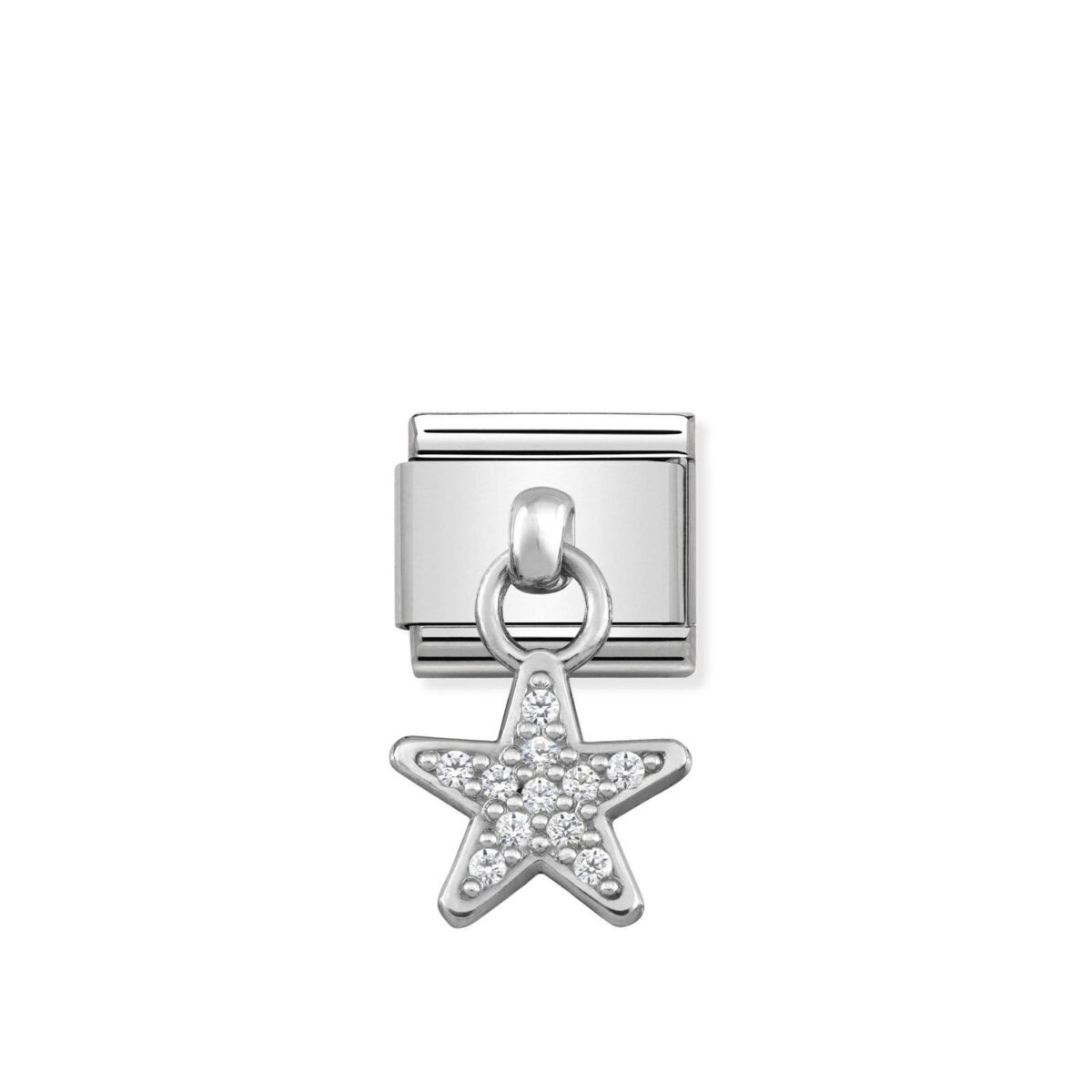 Jewellers - Nomination Composable Classic Link Cubic Zirconia Star