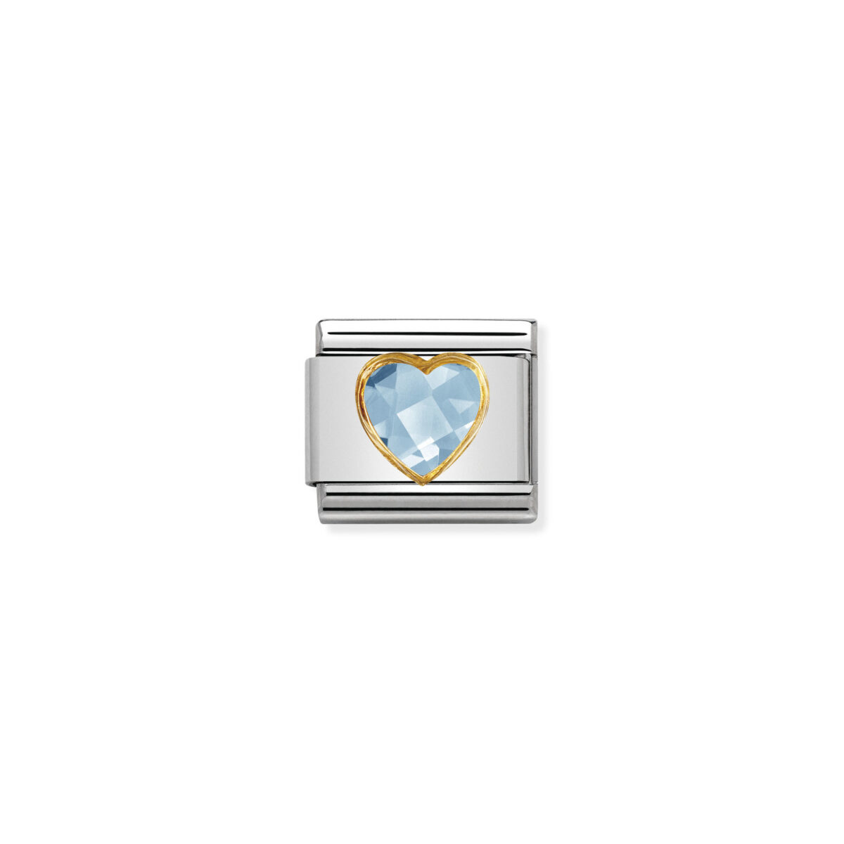 Jewellers - Nomination Composable Classic Link Light Blue Heart
