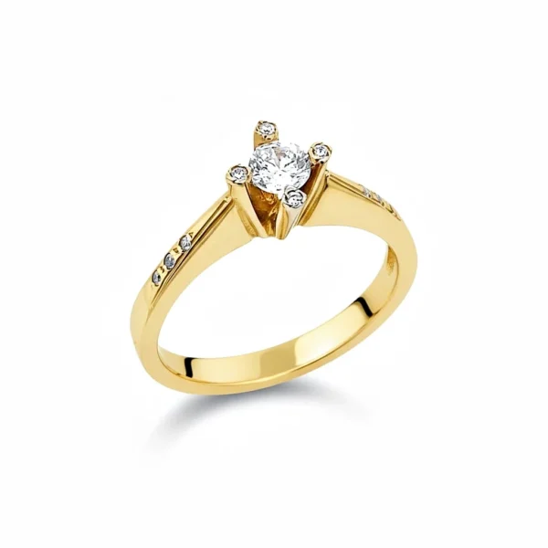 Μονόπετρο δακτυλίδι με ζιργκόν