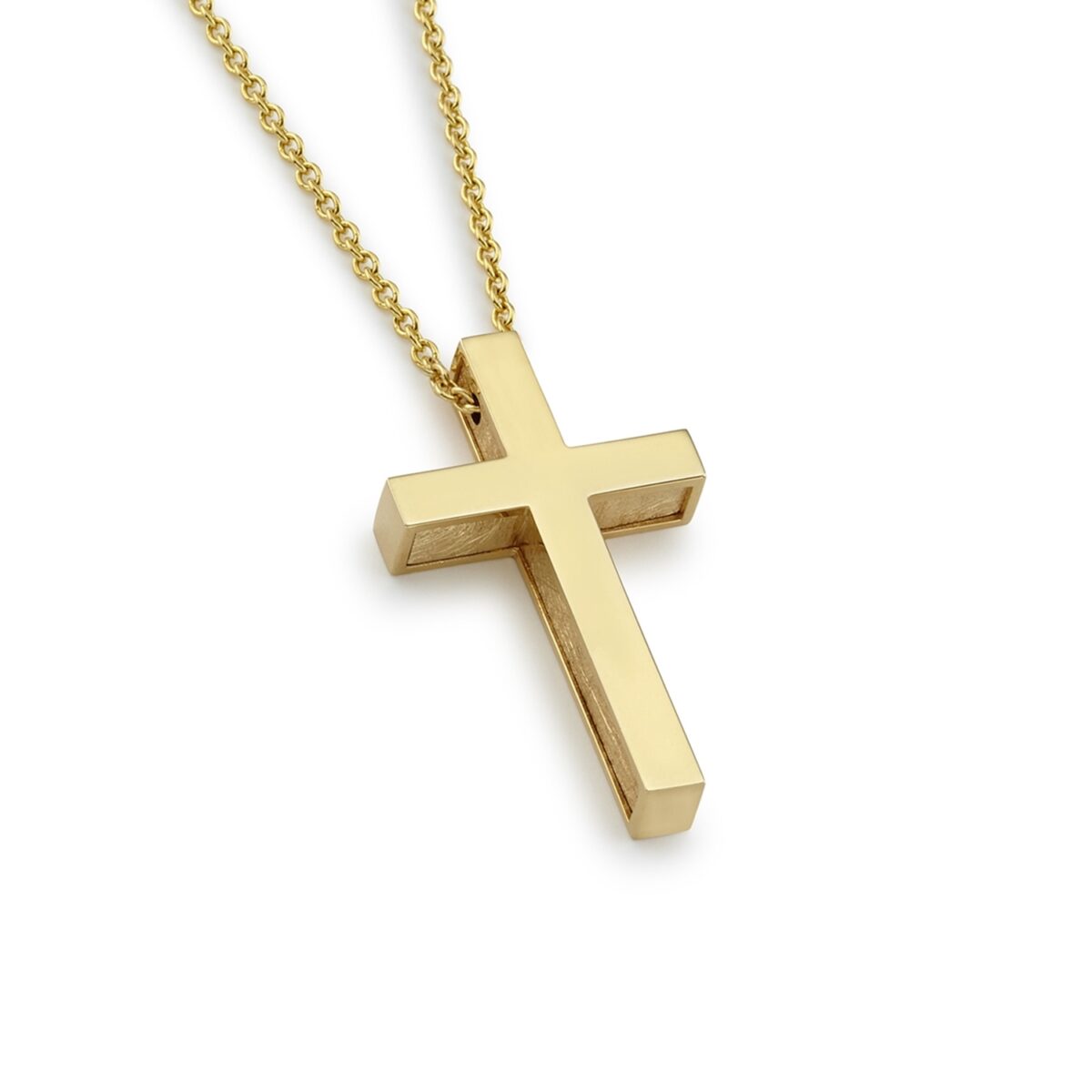Jewellers - Σταυρός ανδρικός σε αλυσίδα 18 καράτια