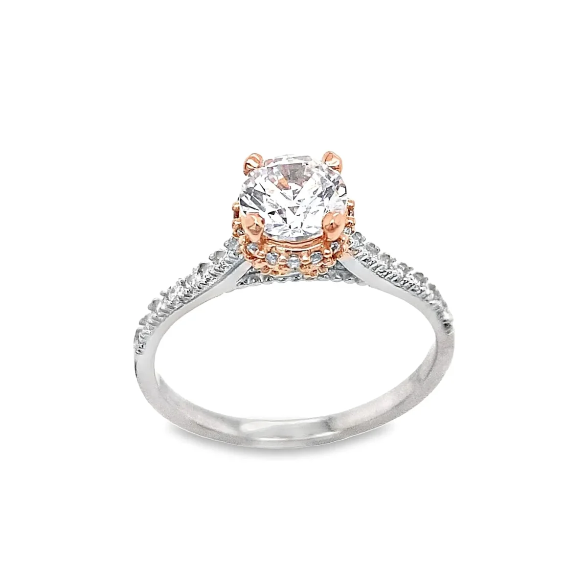 Jewellers - Μονόπετρο δακτυλίδι με ζιργκόν