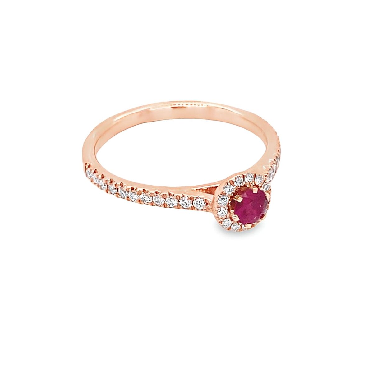 Jewellers - Δακτυλίδι Ροζέτα με Ρουμπίνι και Διαμάντια