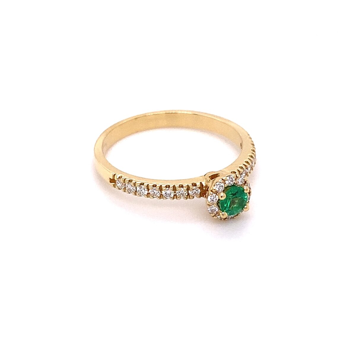 Jewellers - Δακτυλίδι Ροζέτα με Σμαράγδι και Διαμάντια