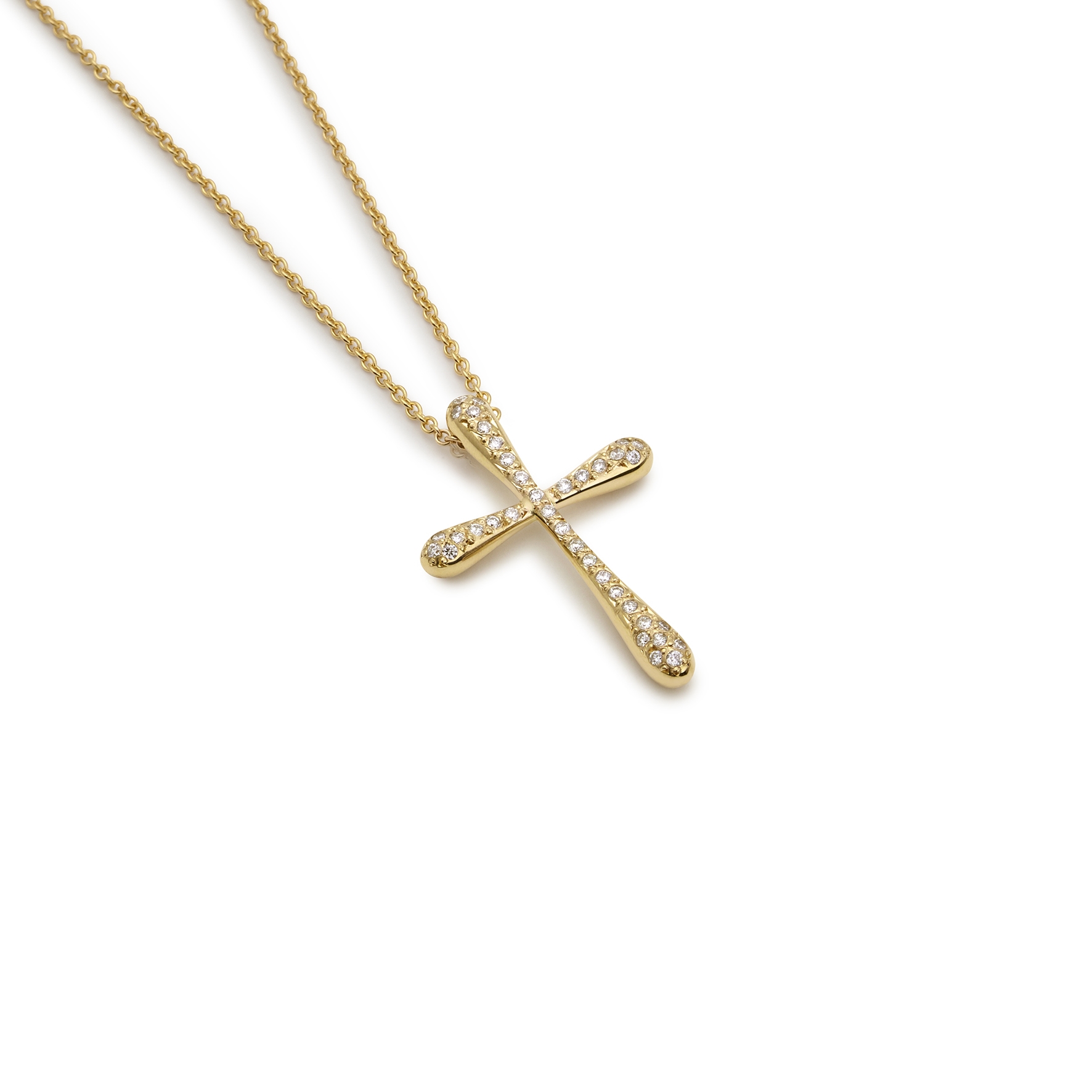 Jewellers - Σταυρός γυναικείος με μπριγιάν σε αλυσίδα