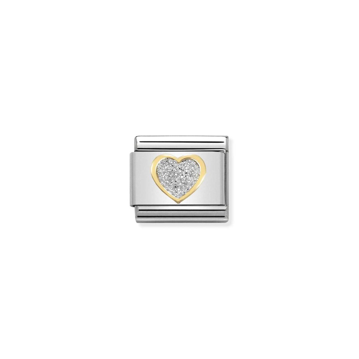 Jewellers - Nomination Composable Classic Link Silver Glitter Heart