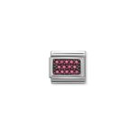 Nomination Composable Classic Link Fuchsia Cubic Zirconia Pave