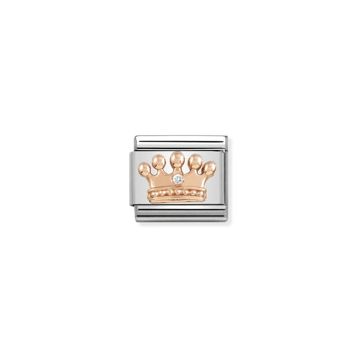 Jewellers - Nomination Composable Classic Link Crown with CZ