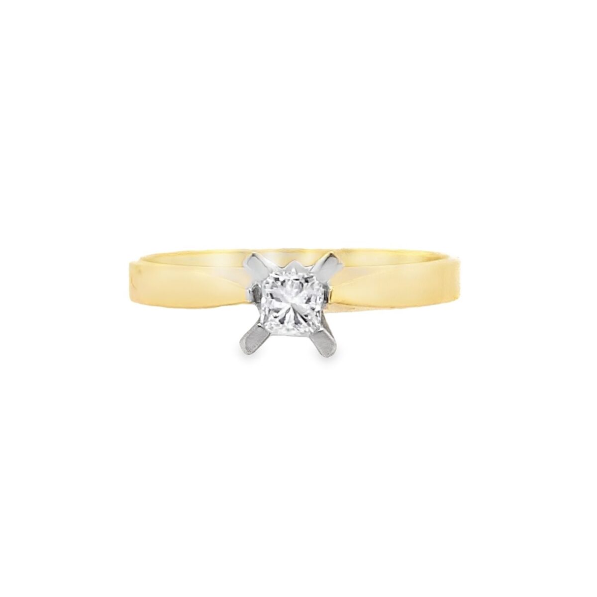 Jewellers - Μονόπετρο δακτυλίδι με διαμάντι Princess