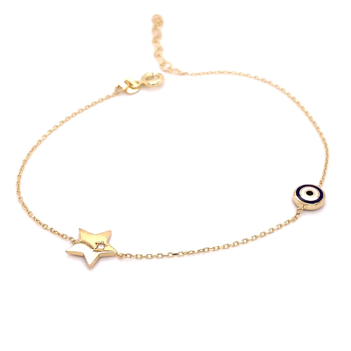 Jewellers - Βραχιόλι με αστέρι και ματάκι