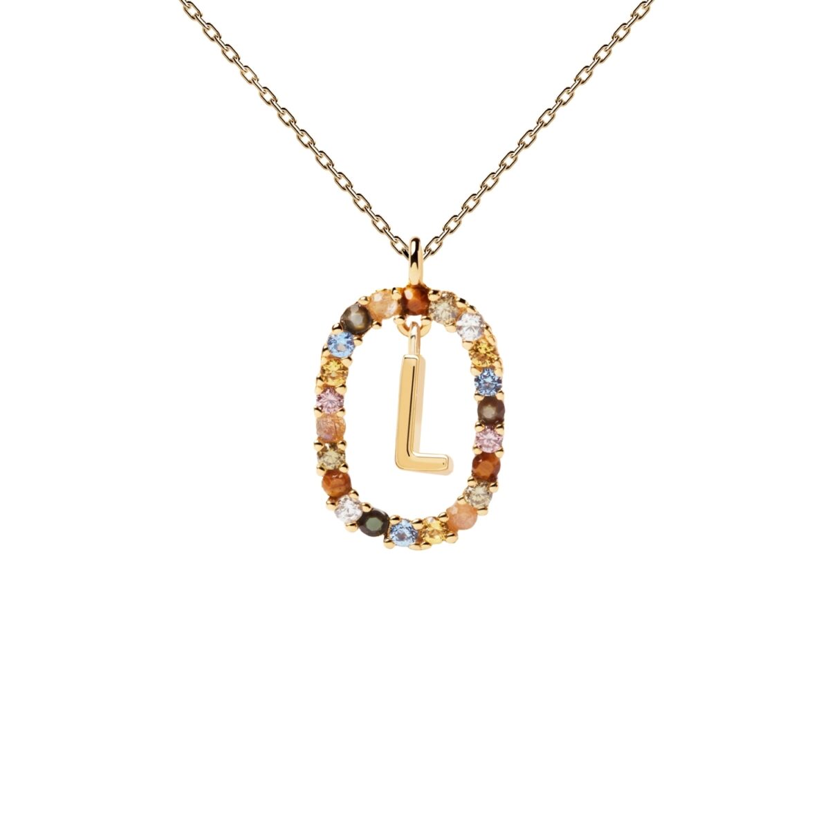 Jewellers - PDPAOLA Γυναικείο Κολιέ Letter L CO01-271-U