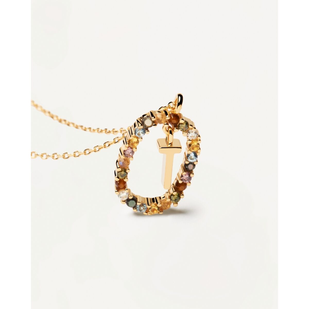 Jewellers - PDPAOLA Γυναικείο Κολιέ Letter T CO01-279-U