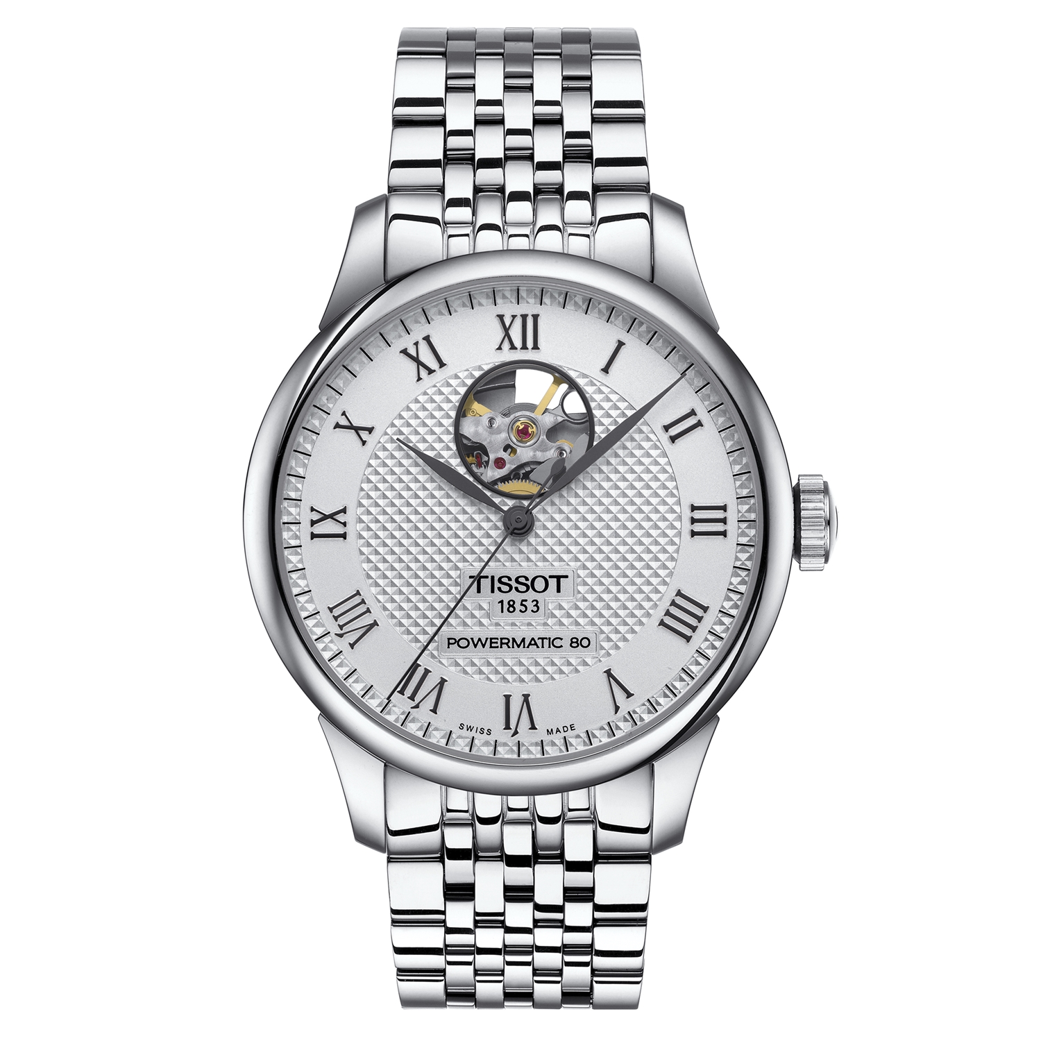 T006_407_11_033_02 Jewellers - TISSOT Le Locle Powermatic 80 Open Heart T0064071103302