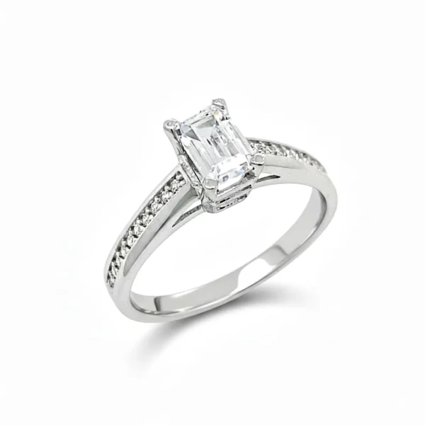 Μονόπετρο δακτυλίδι με ζιργκόν