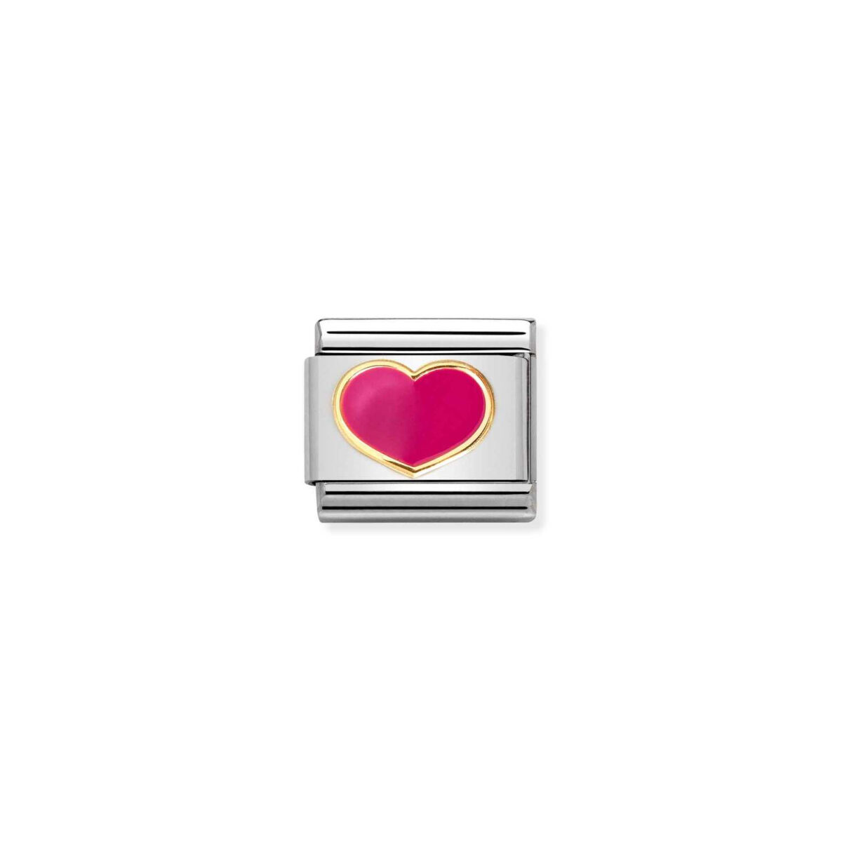 Jewellers - Nomination Composable Classic Link Fuchsia Heart