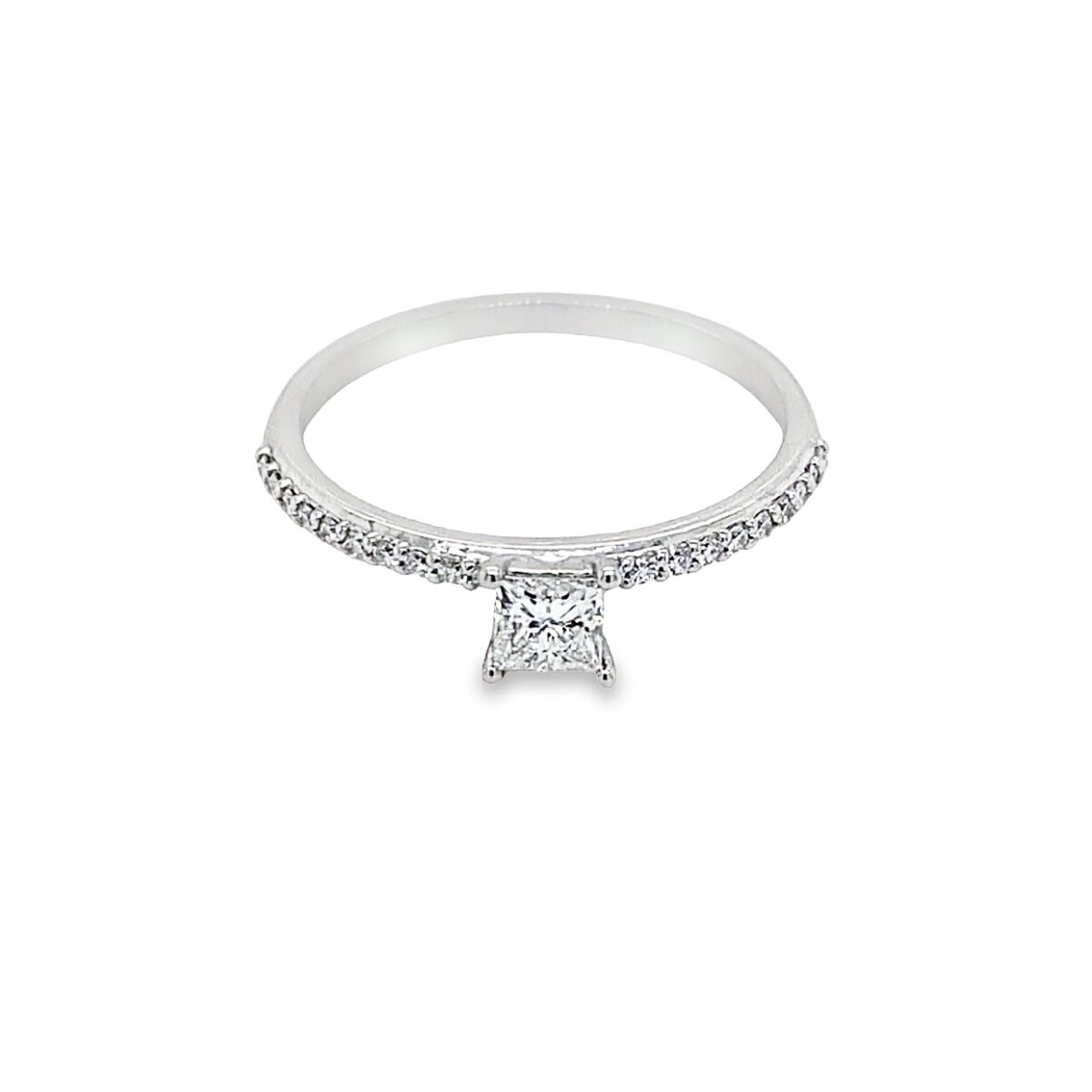Jewellers - Μονόπετρο δακτυλίδι με Princess cut μπριγιάν