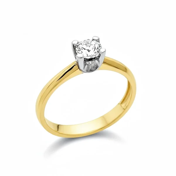 Μονόπετρο δακτυλίδι με ζιργκόν