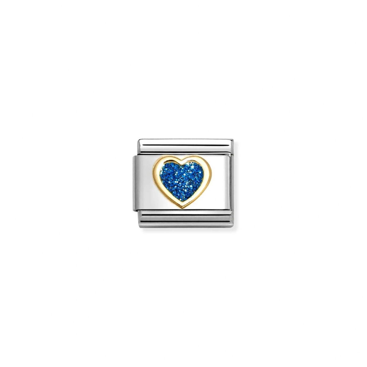 Jewellers - Nomination Composable Classic Unisex Link Blue Glitter Heart