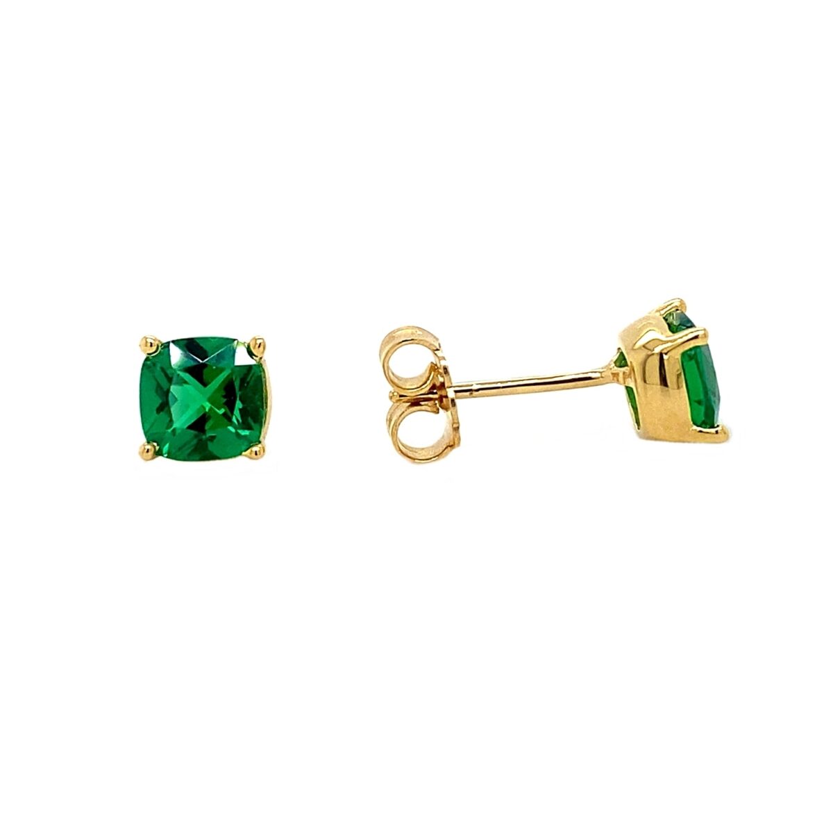 Jewellers - Σκουλαρίκι μονόπετρο με πράσινο ζιργκόν