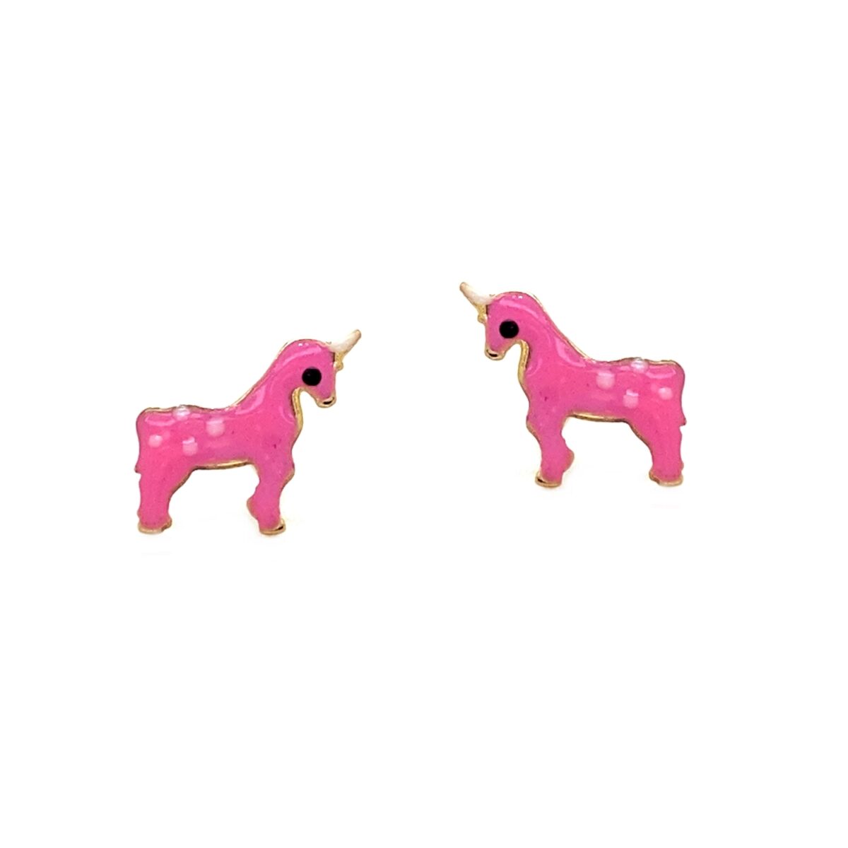 Jewellers - Σκουλαρίκια Παιδικά Μονόκερος Ροζ