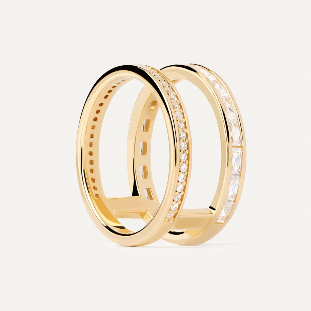 Jewellers - PDPAOLA Γυναικείο Δακτυλίδι Essentials Bianca Double Band AN01-A11-12