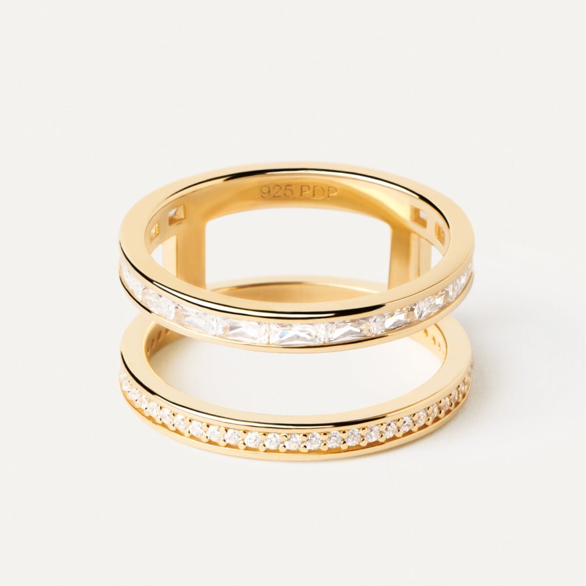 Jewellers - PDPAOLA Γυναικείο Δακτυλίδι Essentials Bianca Double Band AN01-A11-12