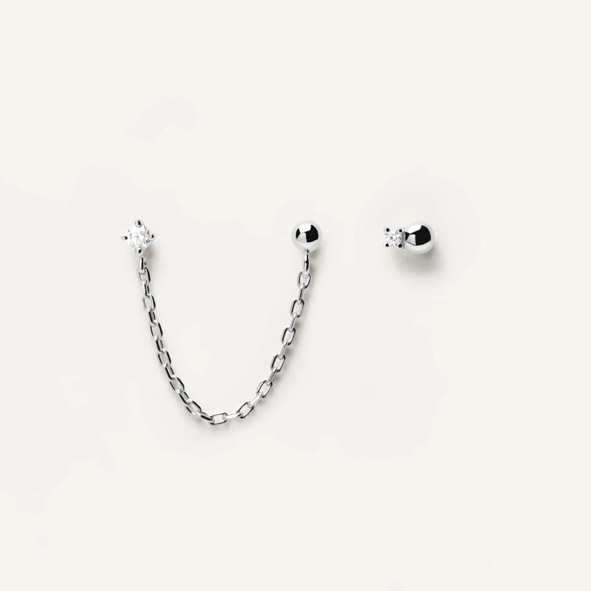 Jewellers - PDPAOLA Γυναικείο Σκουλαρίκι Τριπλό New Essentials Musketeer Silver AR02-384-U