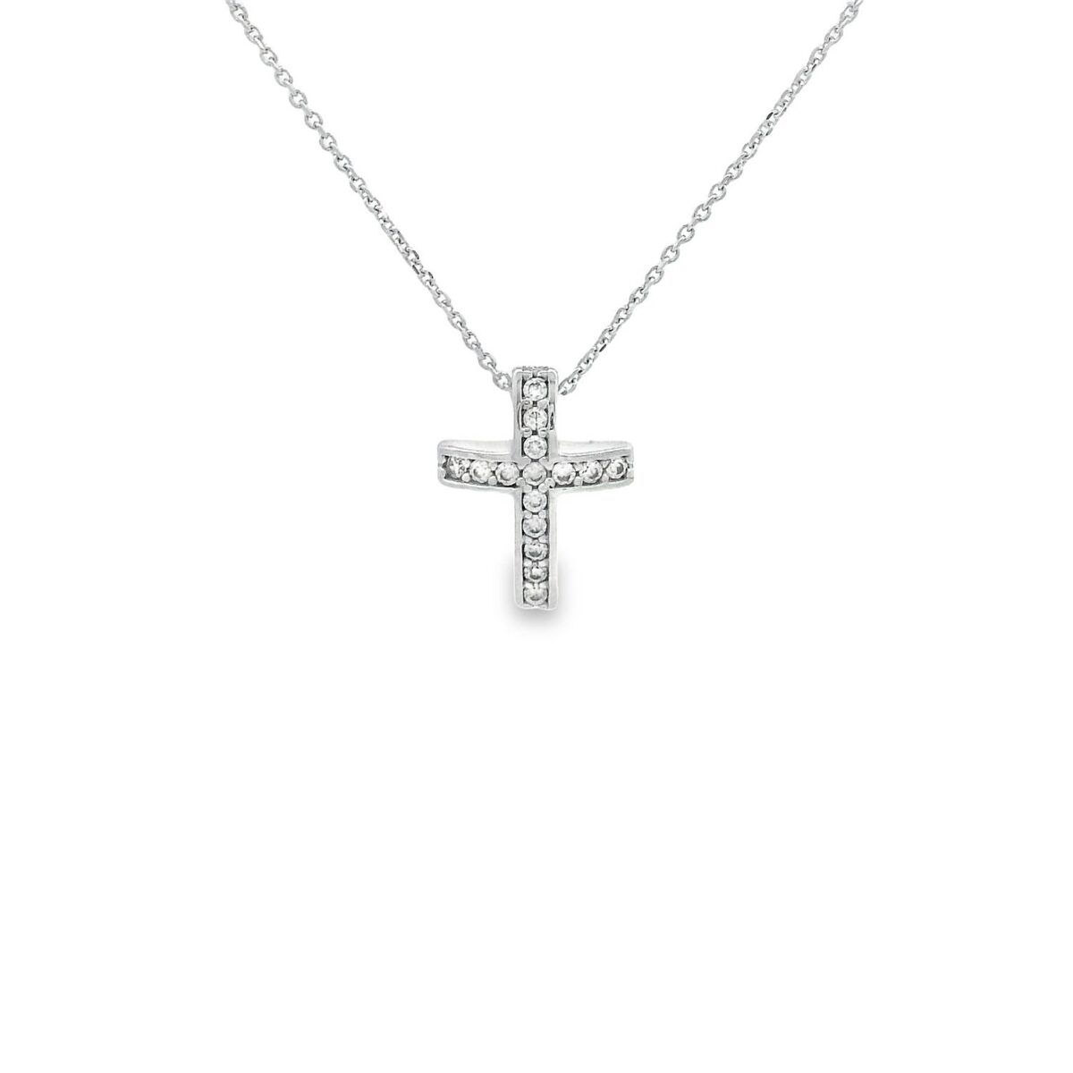 Jewellers - Κολιέ σταυρός με ζιργκόν