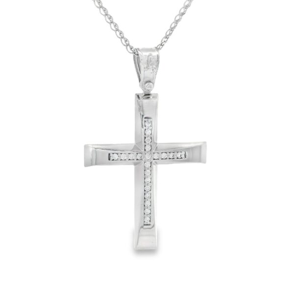 Σταυρός γυναικείος με ζιργκόν